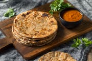 Homemade Indian Roti Chapati Bread Ready to Eat